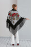 Silk Velvet Handmade Embossed Shawl