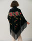 Silk Velvet Handmade Embossed Shawl