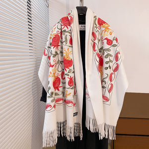 Winter Embroidery Cashmere Shawl