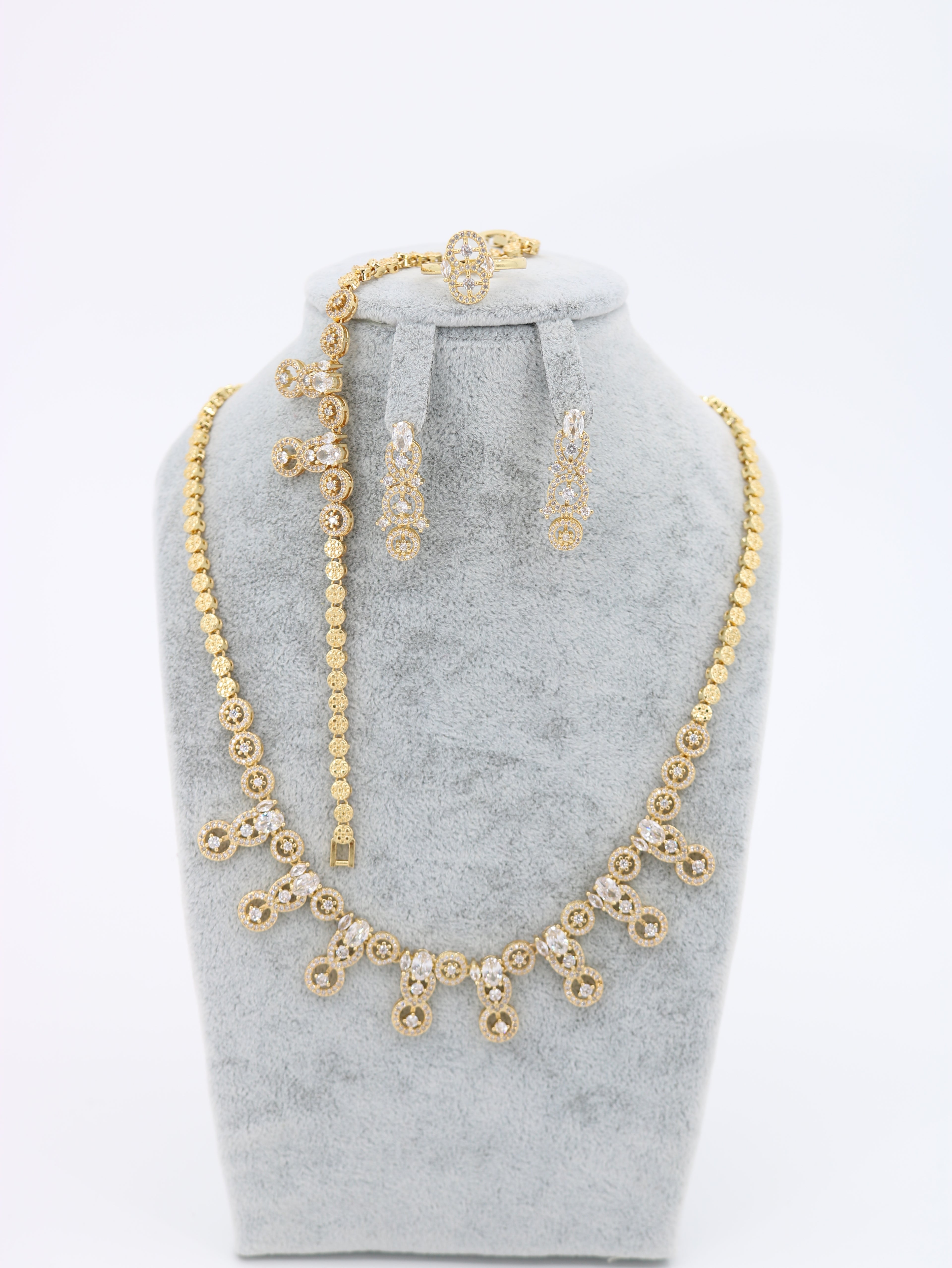 Earrings, Necklace & Bracelet