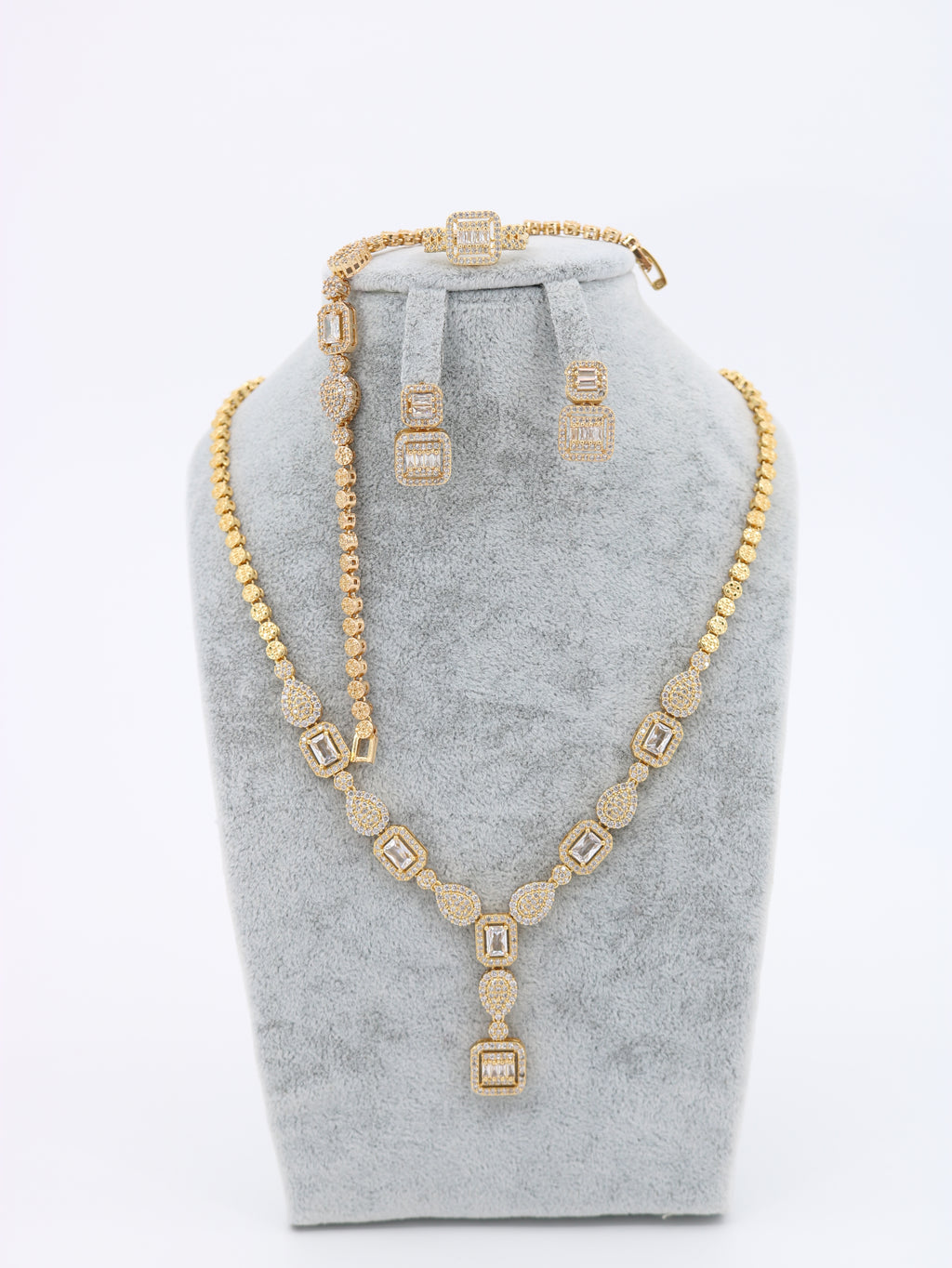 Earrings, Necklace & Bracelet