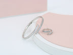 A ring set with a bracelet made of zircon stones