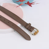 Simple Pin Buckle Skinny Belts Solid Color PU