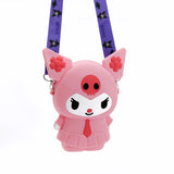 Cute Kuromi Melody Bag for Girls Soft Silicone