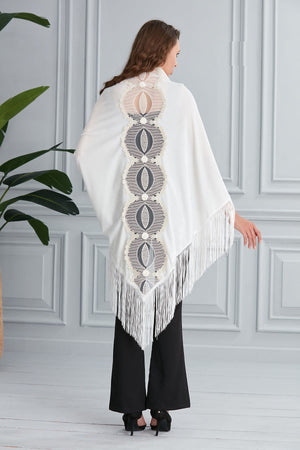 Silk Velvet Handmade Embossed Shawl