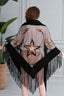 Silk Velvet Handmade Embossed Shawl
