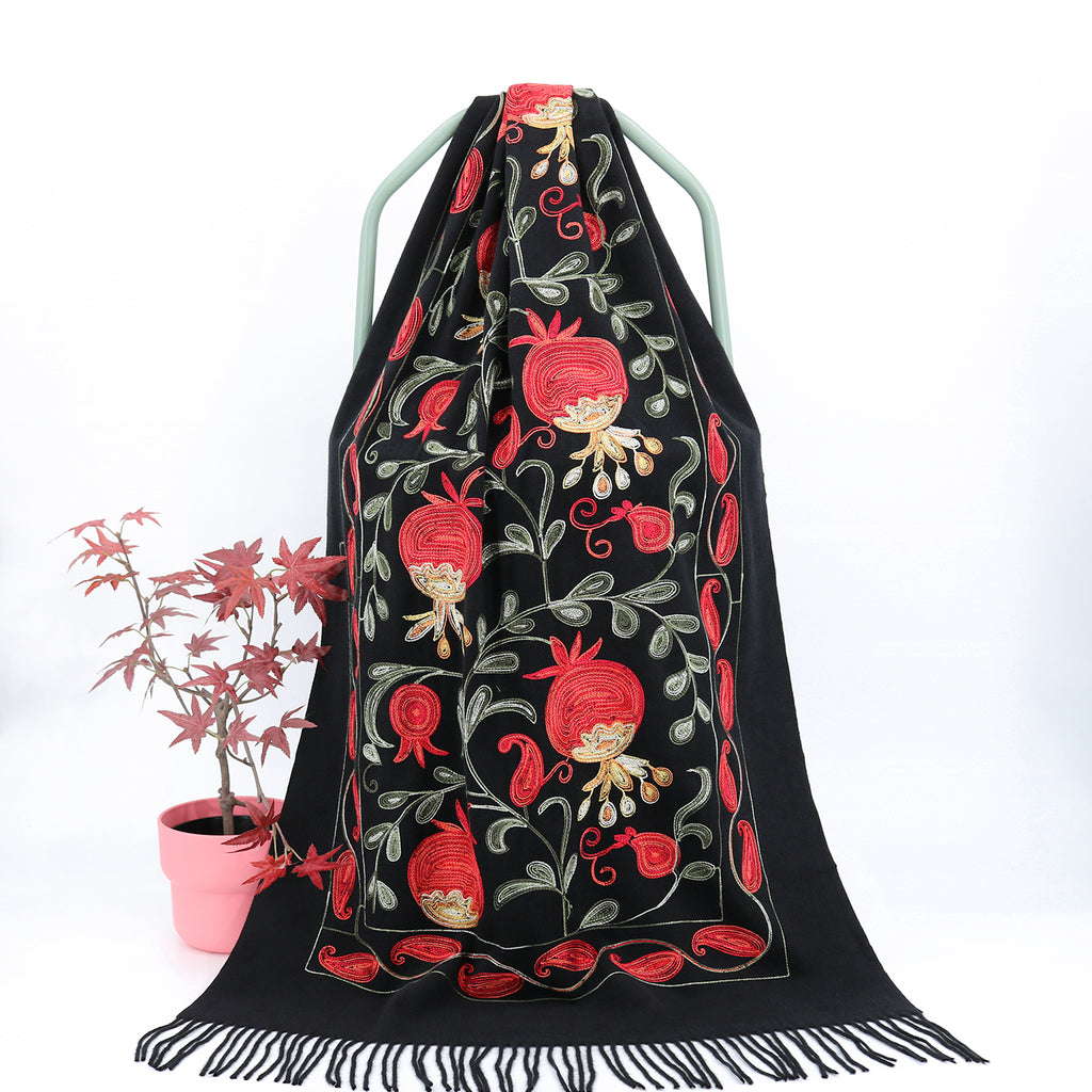Winter Embroidery Cashmere Shawl