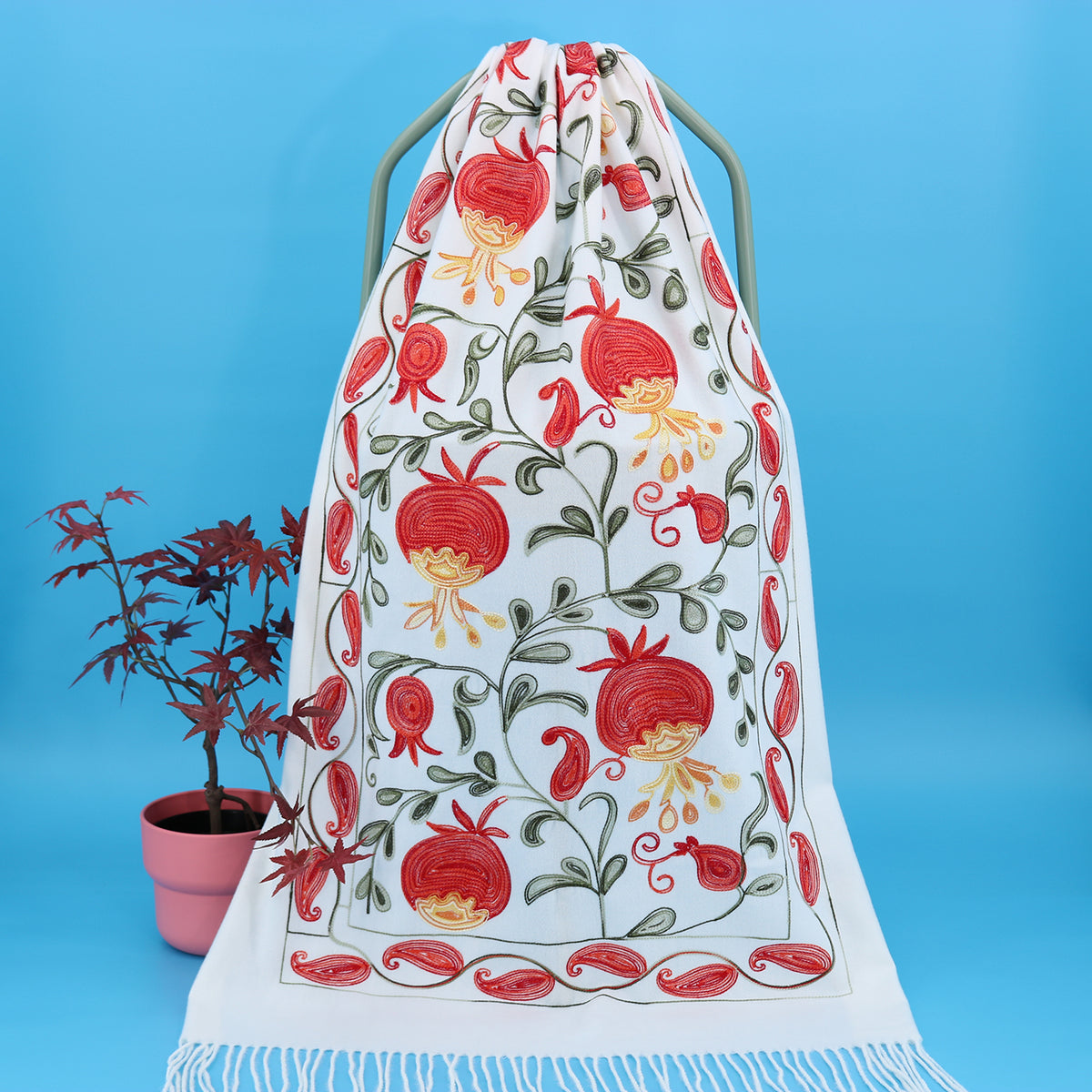 Winter Embroidery Cashmere Shawl