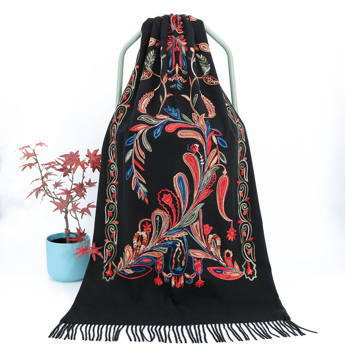 Winter Embroidery Cashmere Shawl Main image