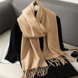 Pure Color Cashmere Scarf