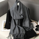 Pure Color Cashmere Scarf