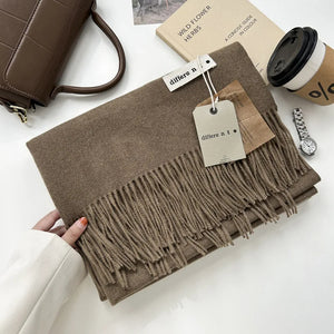 Pure Color Cashmere Scarf
