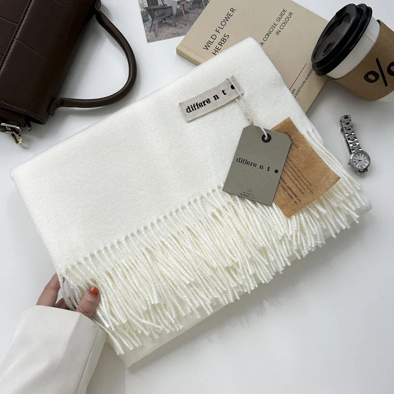 Pure Color Cashmere Scarf