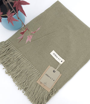 Pure Color Cashmere Scarf