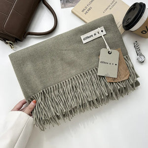 Pure Color Cashmere Scarf