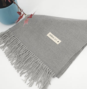 Pure Color Cashmere Scarf