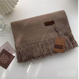 Pure Color Cashmere Scarf