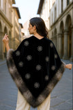 Silk Velvet Handmade Embossed Shawl