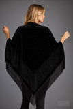 Silk Velvet Handmade Embossed Shawl