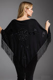 Silk Velvet Handmade Embossed Shawl