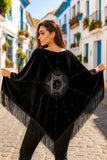 Silk Velvet Handmade Embossed Shawl