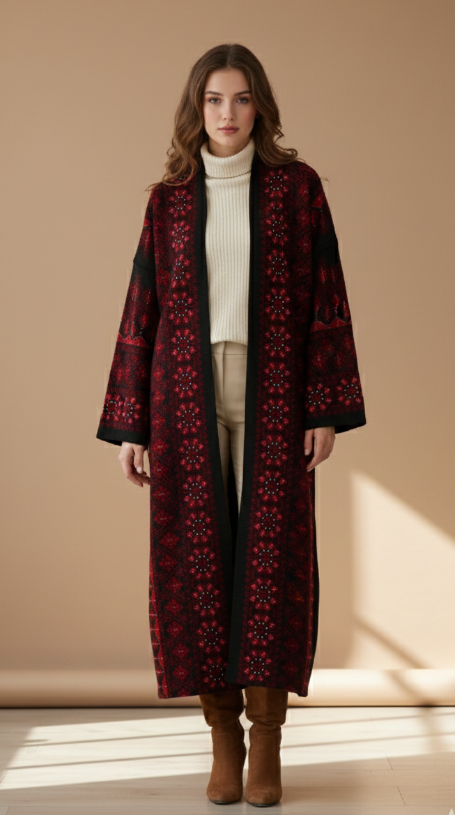 Knitted Bisht Main image