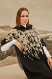 Women's  Flower Patterned Poncho