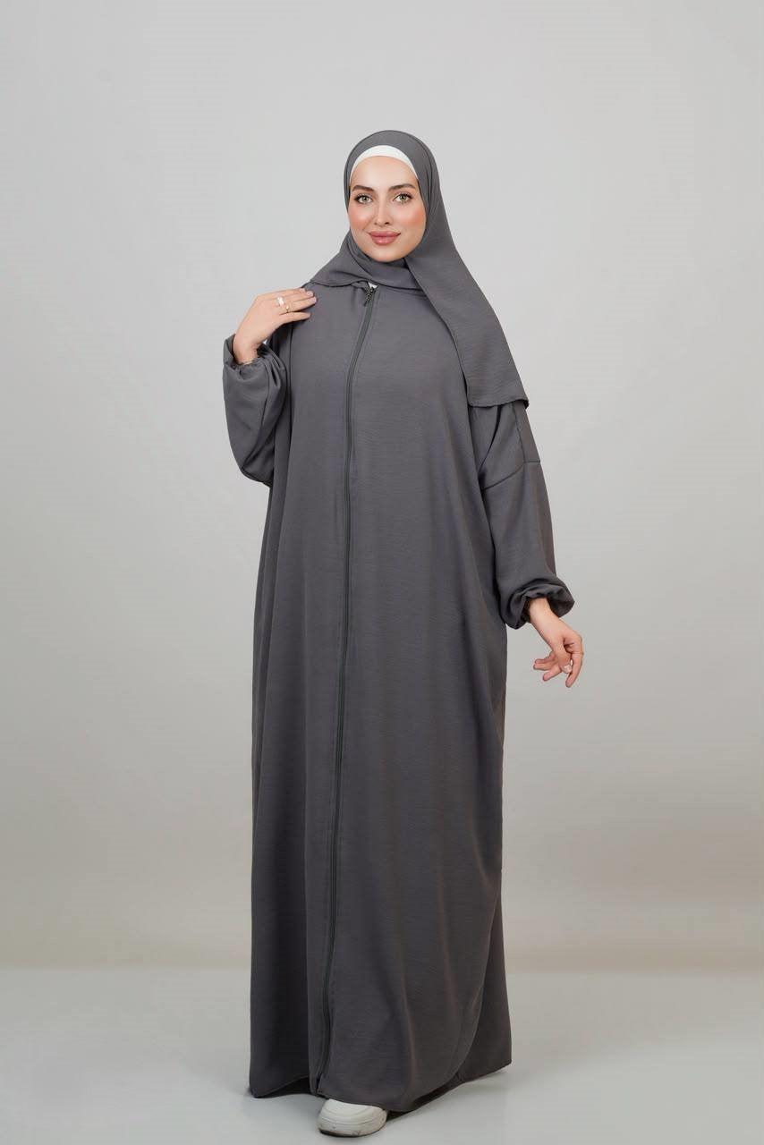 عباية واسدال للصلاة مع شال مخيط Secondary image