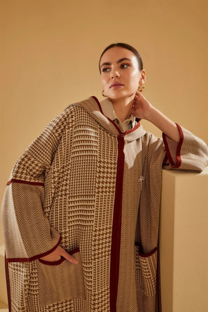 Women's Tribal Pattern Pocket Poncho