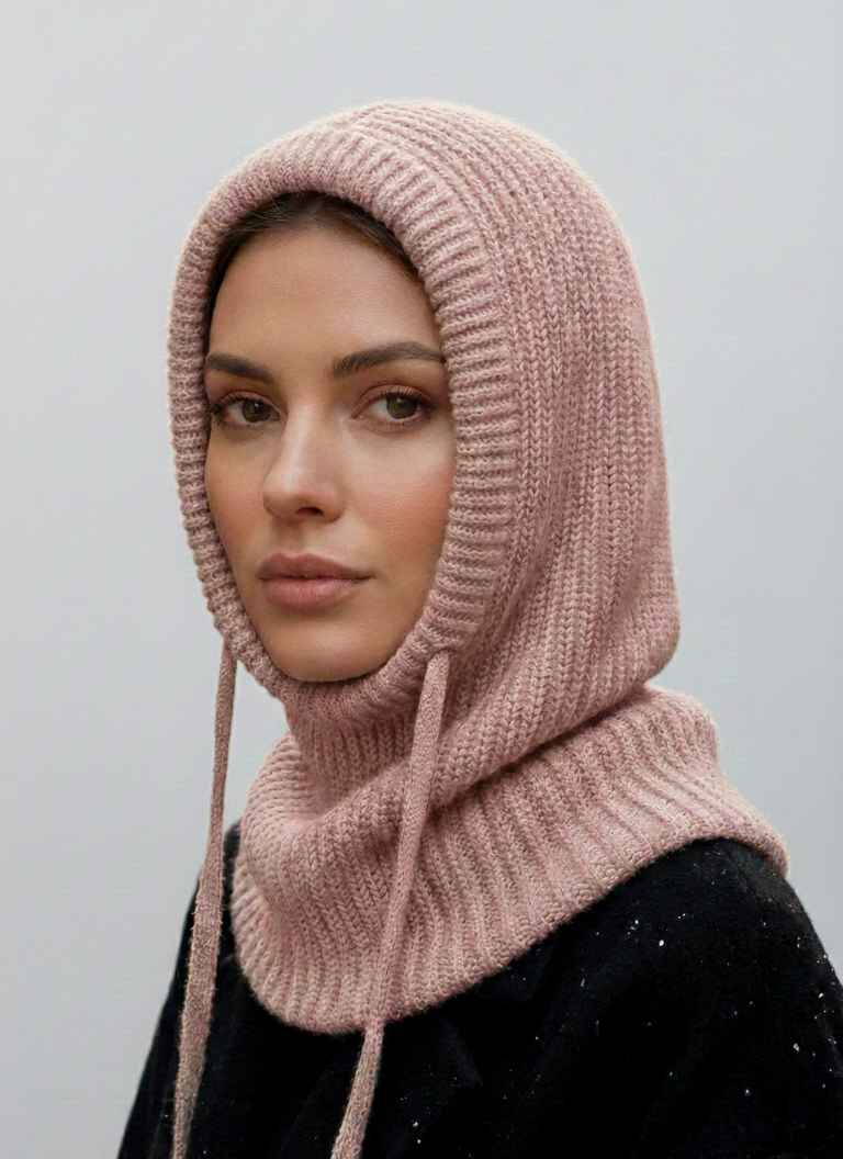 Knitted Wool Cap (Hijab)