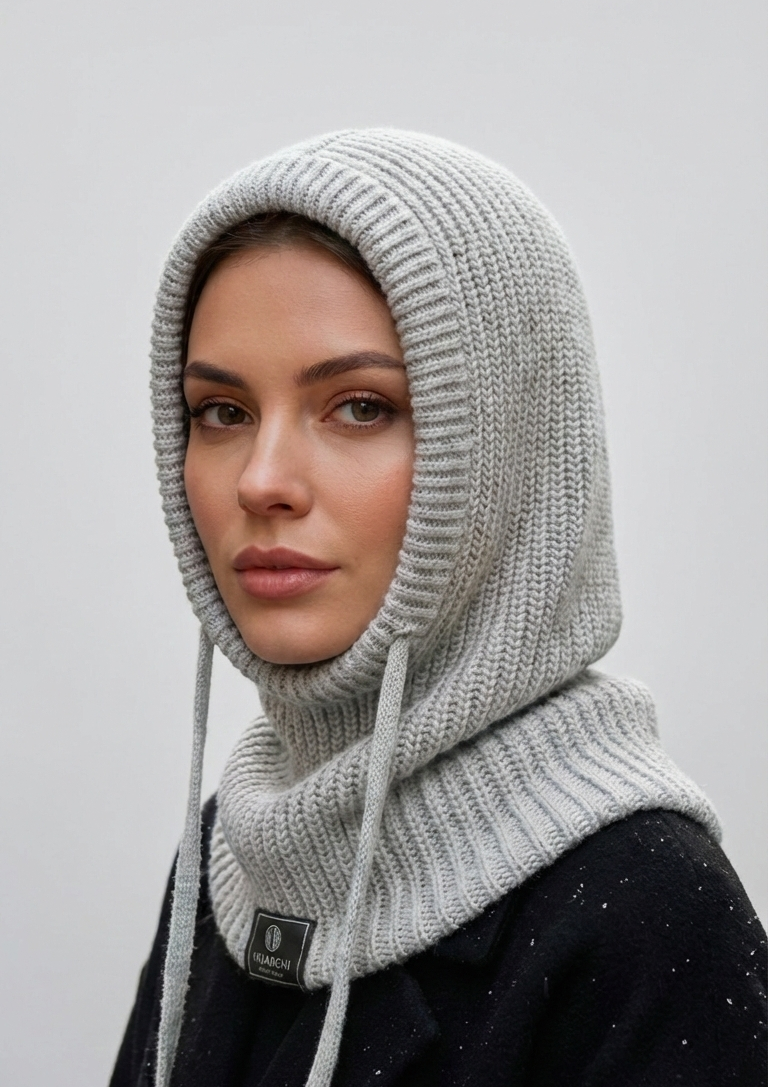 Knitted Wool Cap (Hijab)