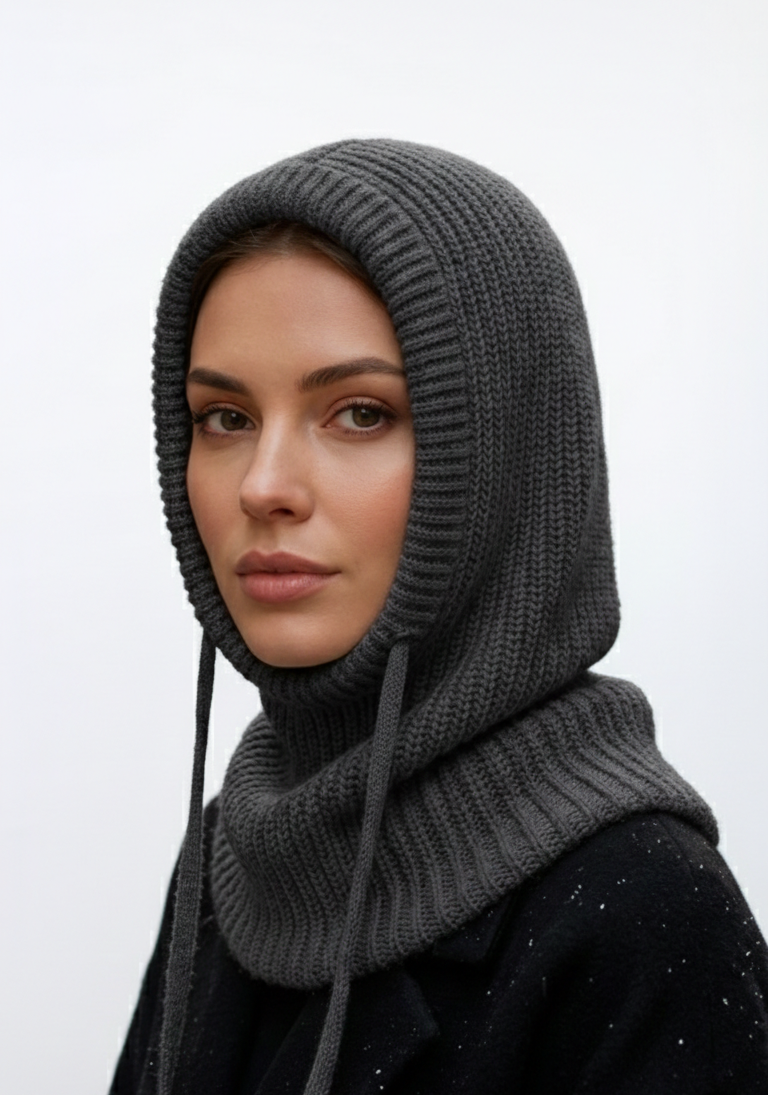 Knitted Wool Cap (Hijab)