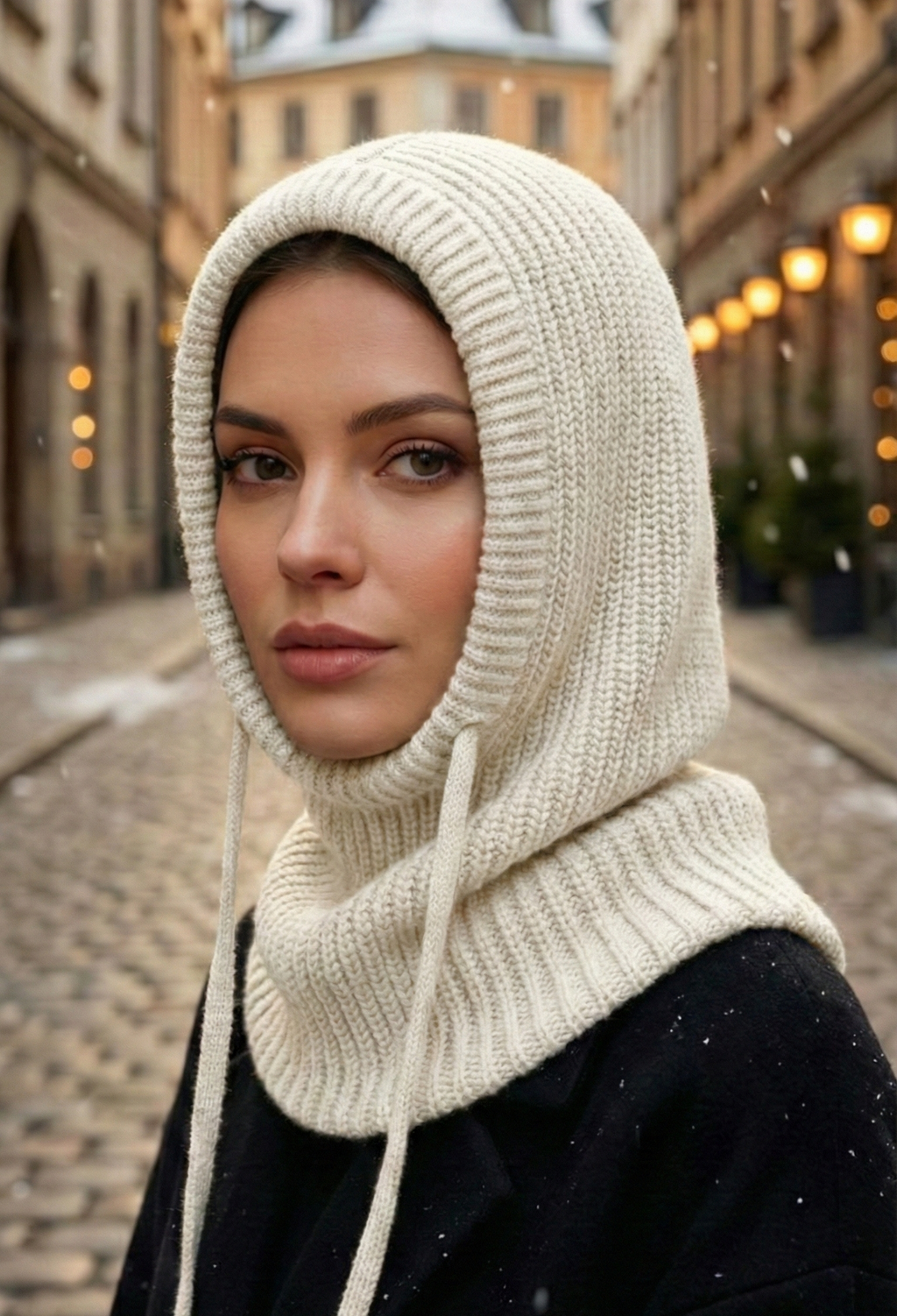 Knitted Wool Cap (Hijab)