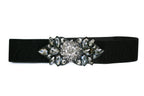 Women's Rhinestone Beaded Belt Wide