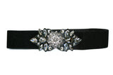 Women's Rhinestone Beaded Belt Wide