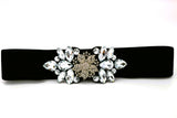 Women's Rhinestone Beaded Belt Wide