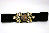 Women's Rhinestone Beaded Belt Wide