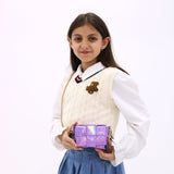 Square-shaped bag for girls