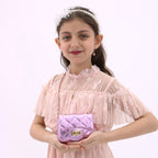 حقيبة كروس صغيرة لامعة مع قفل ملتوي للإغلاق