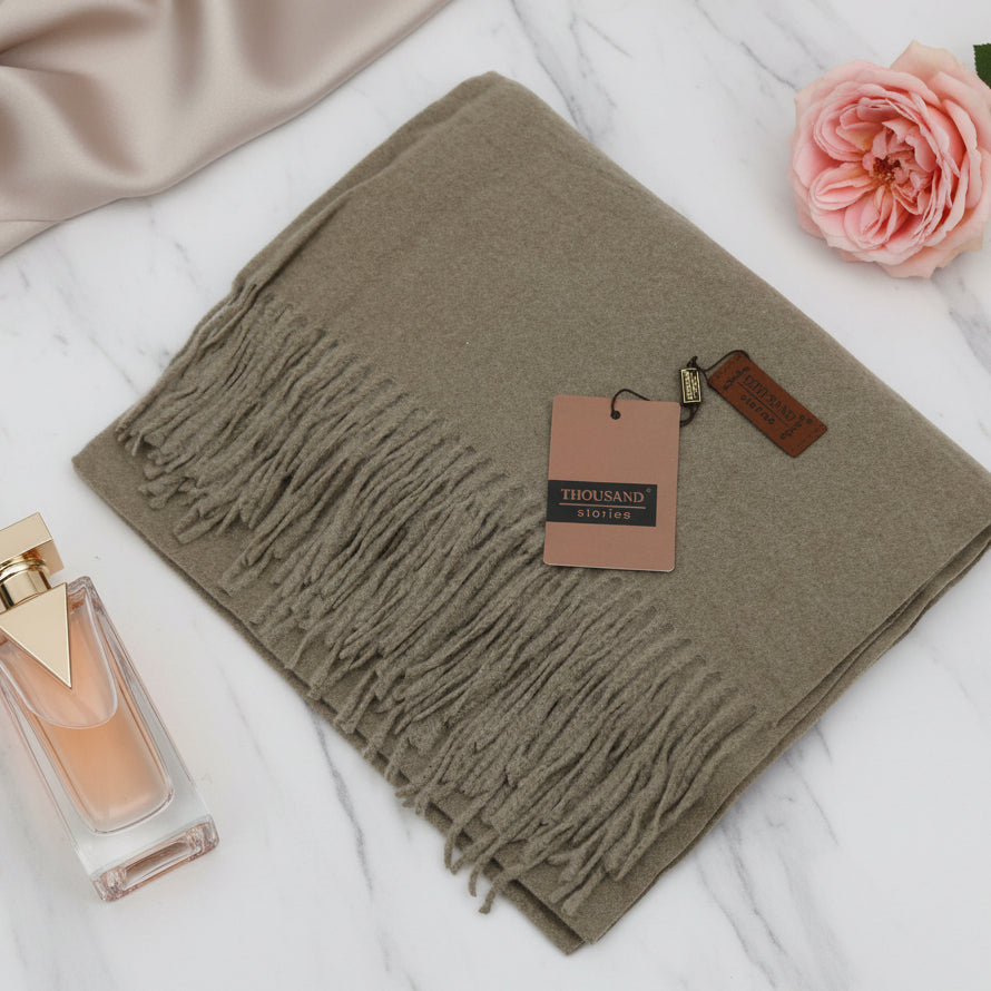 Pure Color Cashmere Scarf