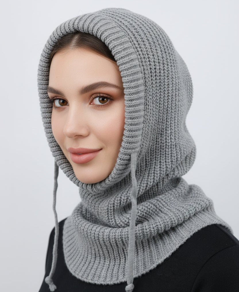 Knitted Wool Cap (Hijab)