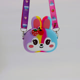 New silicone Bag shape of a Rabbit Rubber Sling Shoulder Crossbody for Girls