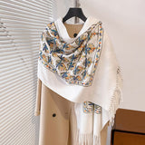 Winter Embroidery Cashmere Shawl