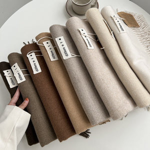 Pure Color Cashmere Scarf