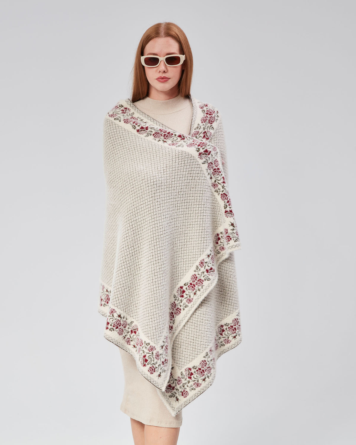 Rose Model Shoulder Shawl