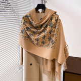 Winter Embroidery Cashmere Shawl