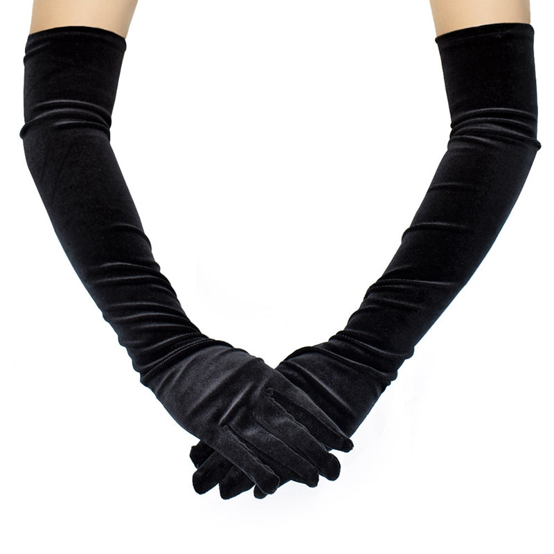 Velvet Long Gloves Secondary image