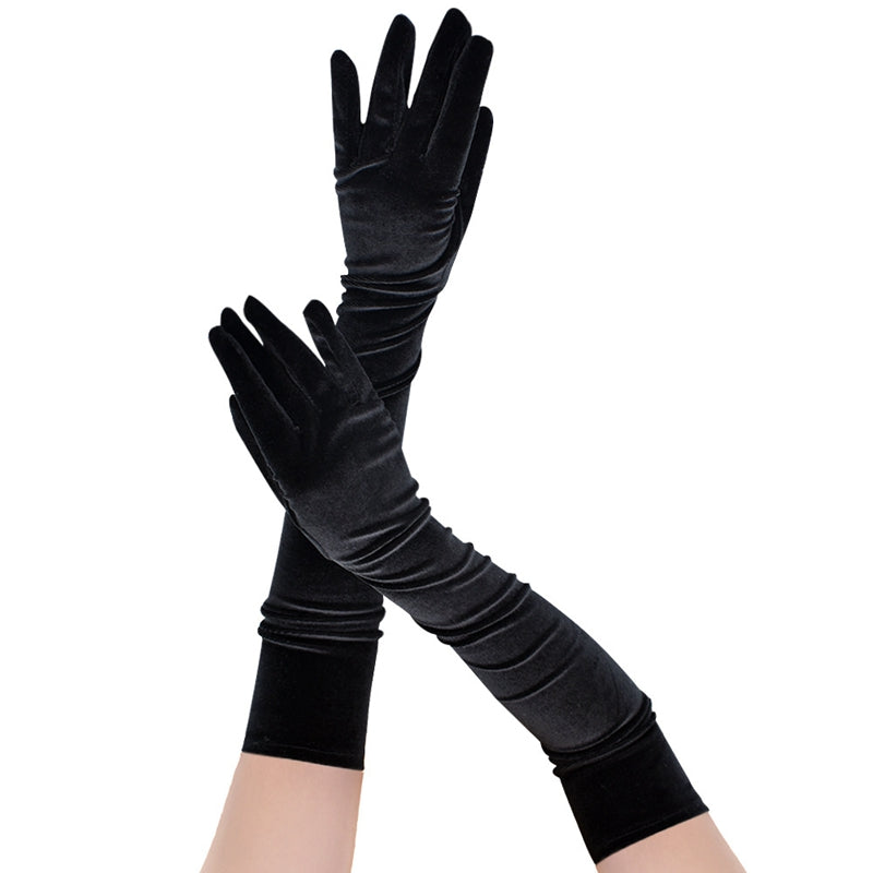 Velvet Long Gloves Main image