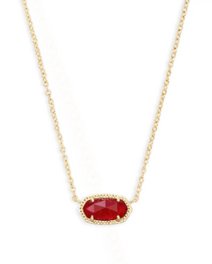 Necklace with multi-color stones