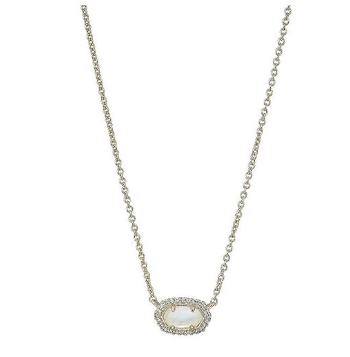 Necklace with multi-color stones